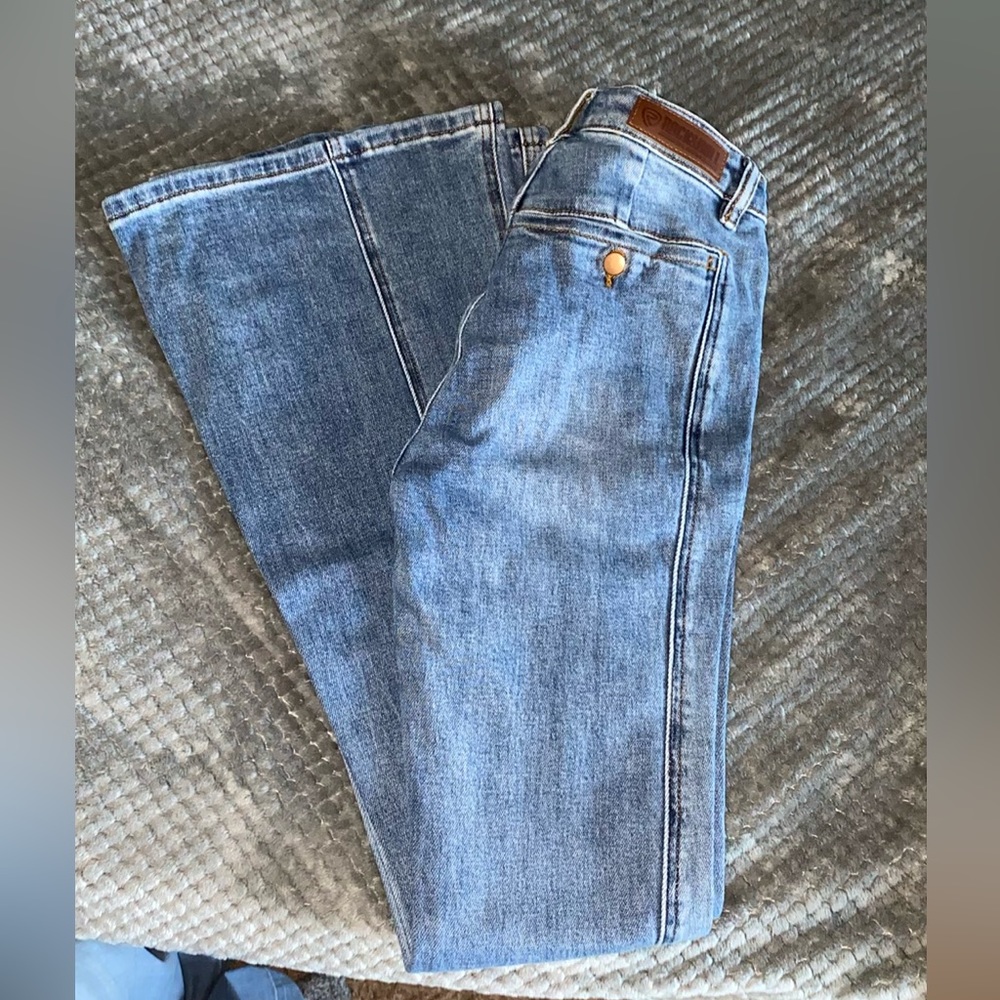 Rock and roll denim flare jeans